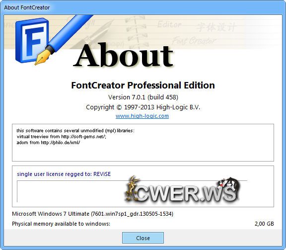 FontCreator Professional 7.0.1 Build 458
