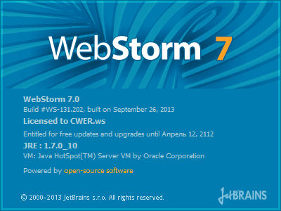 JetBrains WebStorm 7.0