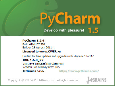 JetBrains PyCharm 1.5.4