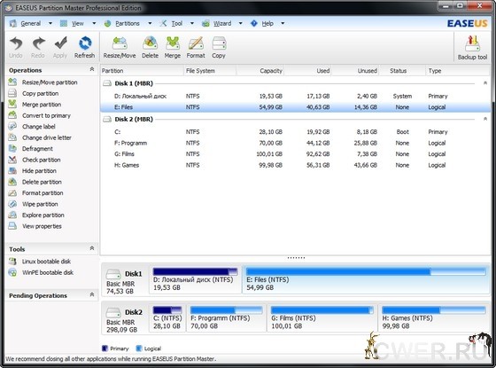 EASEUS Partition Master